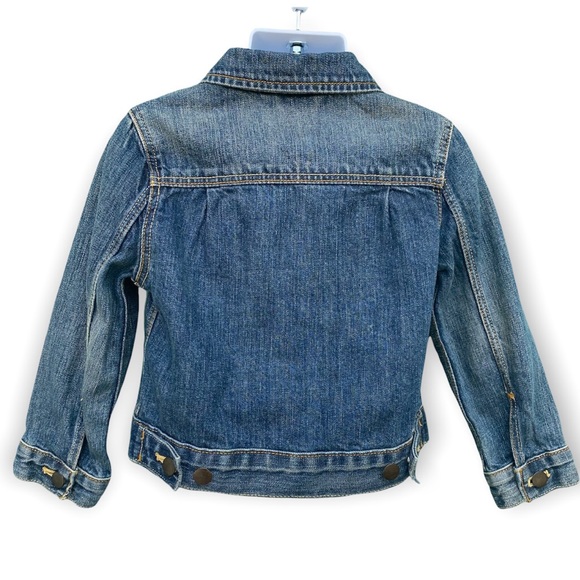 J Crew Crewcuts boy blue denim jean jacket 3 - Picture 3 of 9